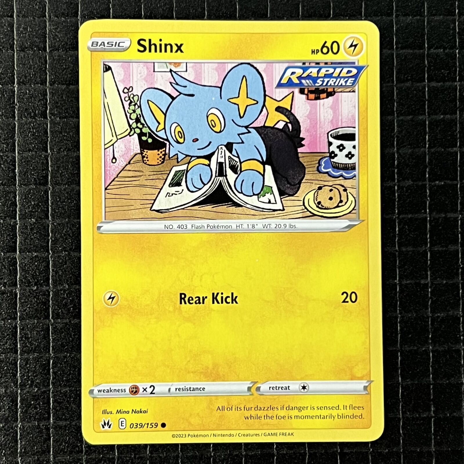 Shinx #39/159 Crown Zenith Pokemon Common Card | eBay
