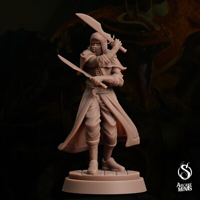 Dragon Spawn Cultist 3 - Pose 1 | Arcane Minis | D&D Miniature