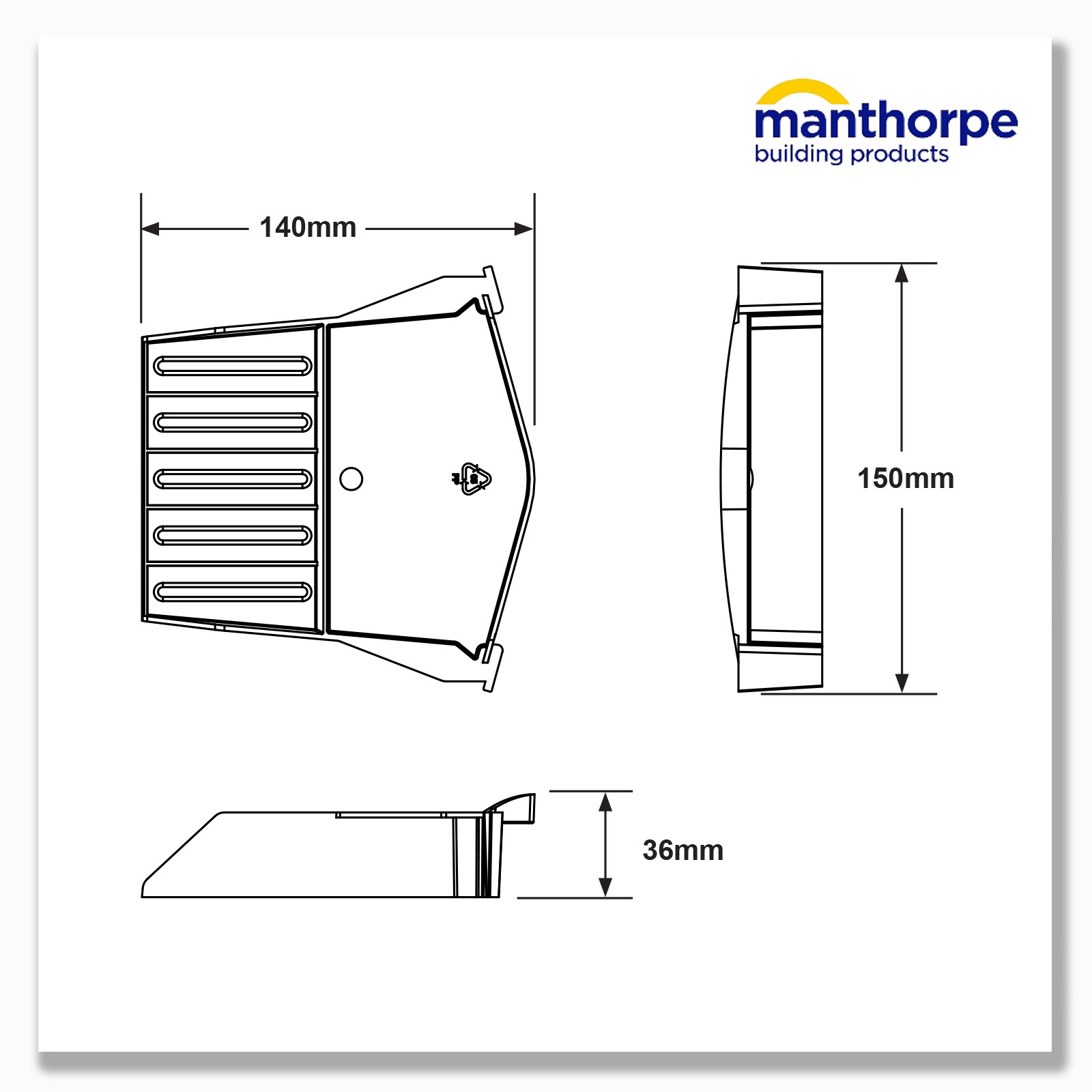 UNIVERSAL DRY VERGE SYSTEM | MANTHORPE | GABLE APEX ROOF 
