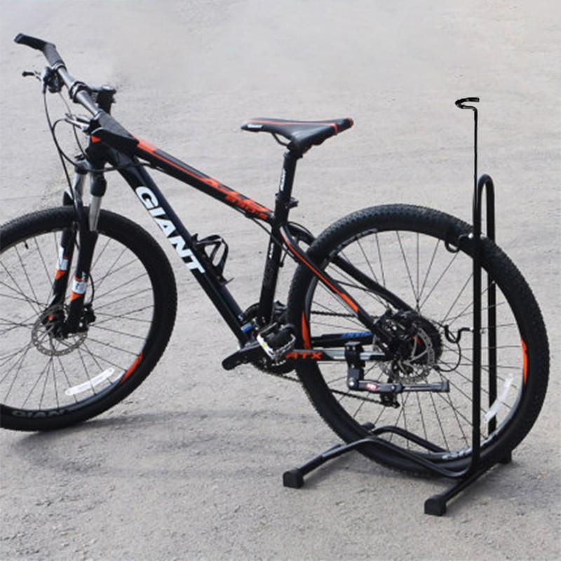 Upright Bike Stand |Vertical And Horizontal Bike Holder, Adjustable Parking Rack