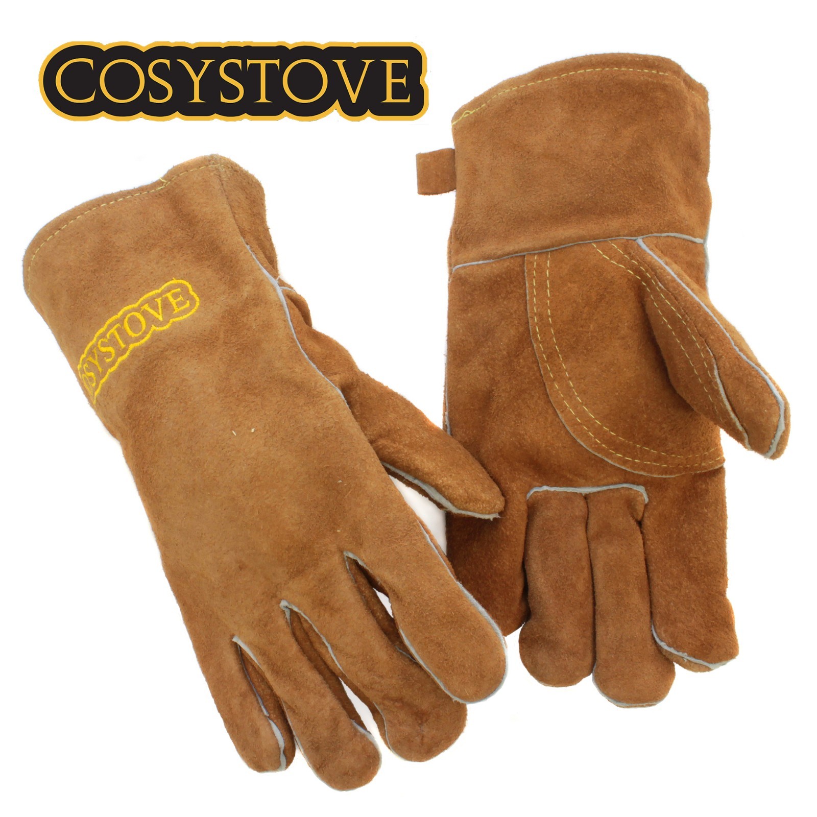 COSYSTOVE PAIR OF WOODBURNING STOVE GLOVES HEAT RESISTANT GAUNTLETS