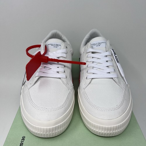 Pre-owned Off-white Low Vulcanized Women's Sneakers Size 39 Eu / 9 Us White Violet