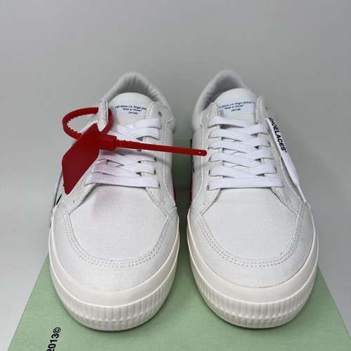 Pre-owned Off-white Women's Canvas Sneakers Size 39 Eu / 9 Us White Violet