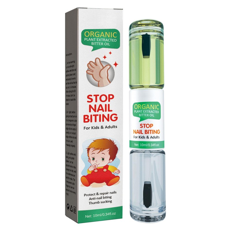 10ml No Bite Nail Polish Pen Stop Thumb Sucking Safe for Kids Children Adults