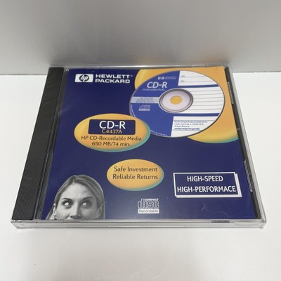 Vintage Hewlett Packard CD R 650 MB 74 Min C4437a New Factory Sealed