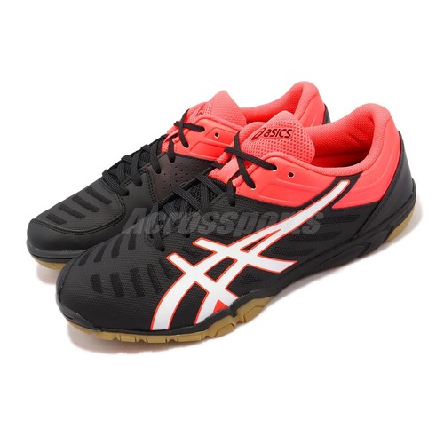 

Мужские кроссовки для настольного тенниса Asics Attack Excounter 2 Black White Red Gum 1073A002-001, Черный, Attack Excounter 2