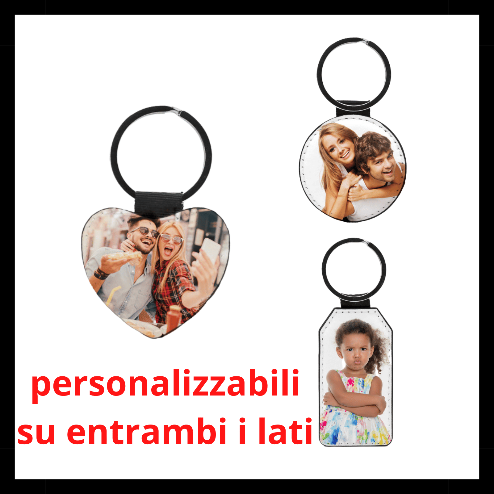 Portachiavi personalizzato uomo donna - portachiavi personalizzabile per  auto