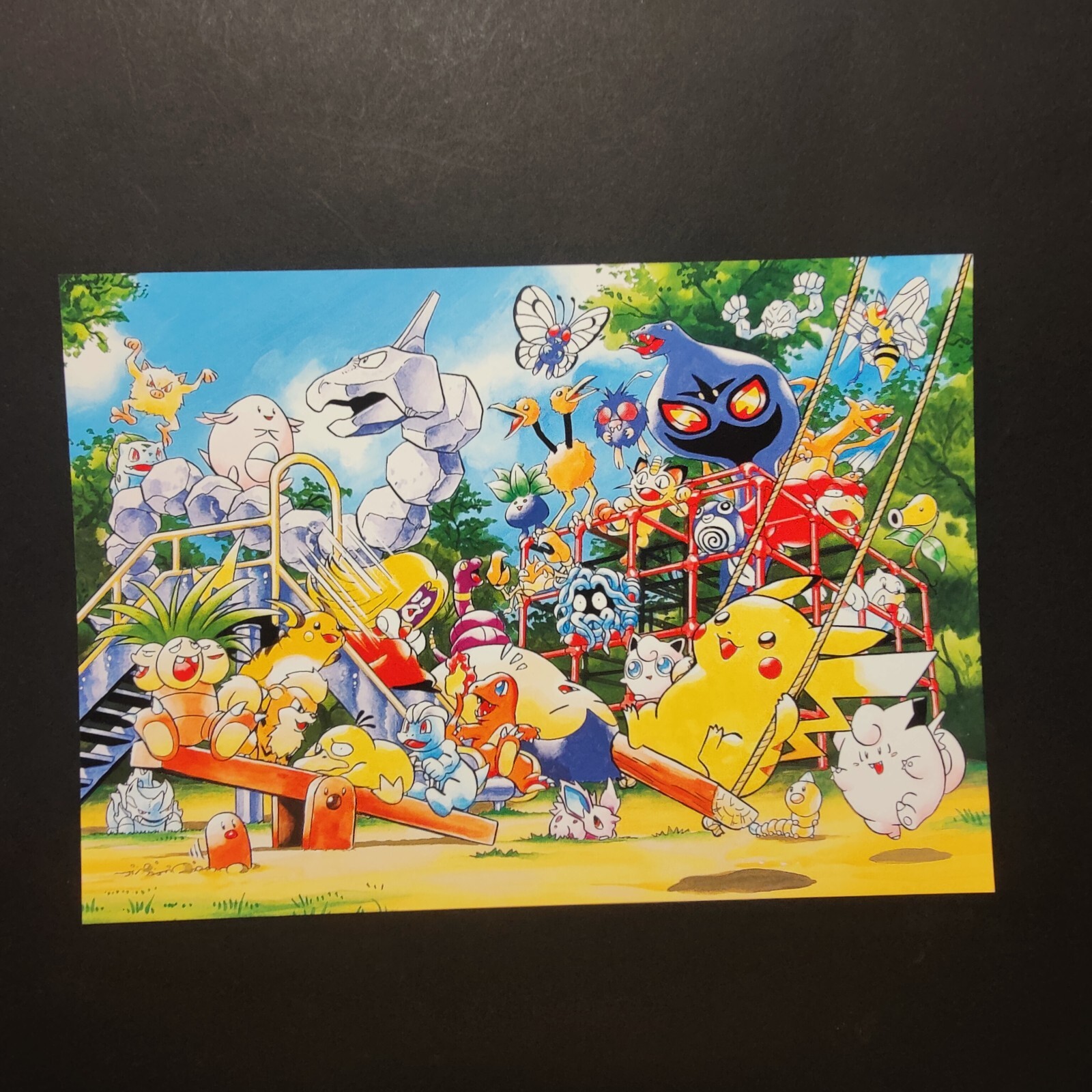 1complete pokemon ART色紙　ミニ色紙　当時物 pikachu ポケモン 色紙ART 開封データ配列・商品紹介・色紙リスト