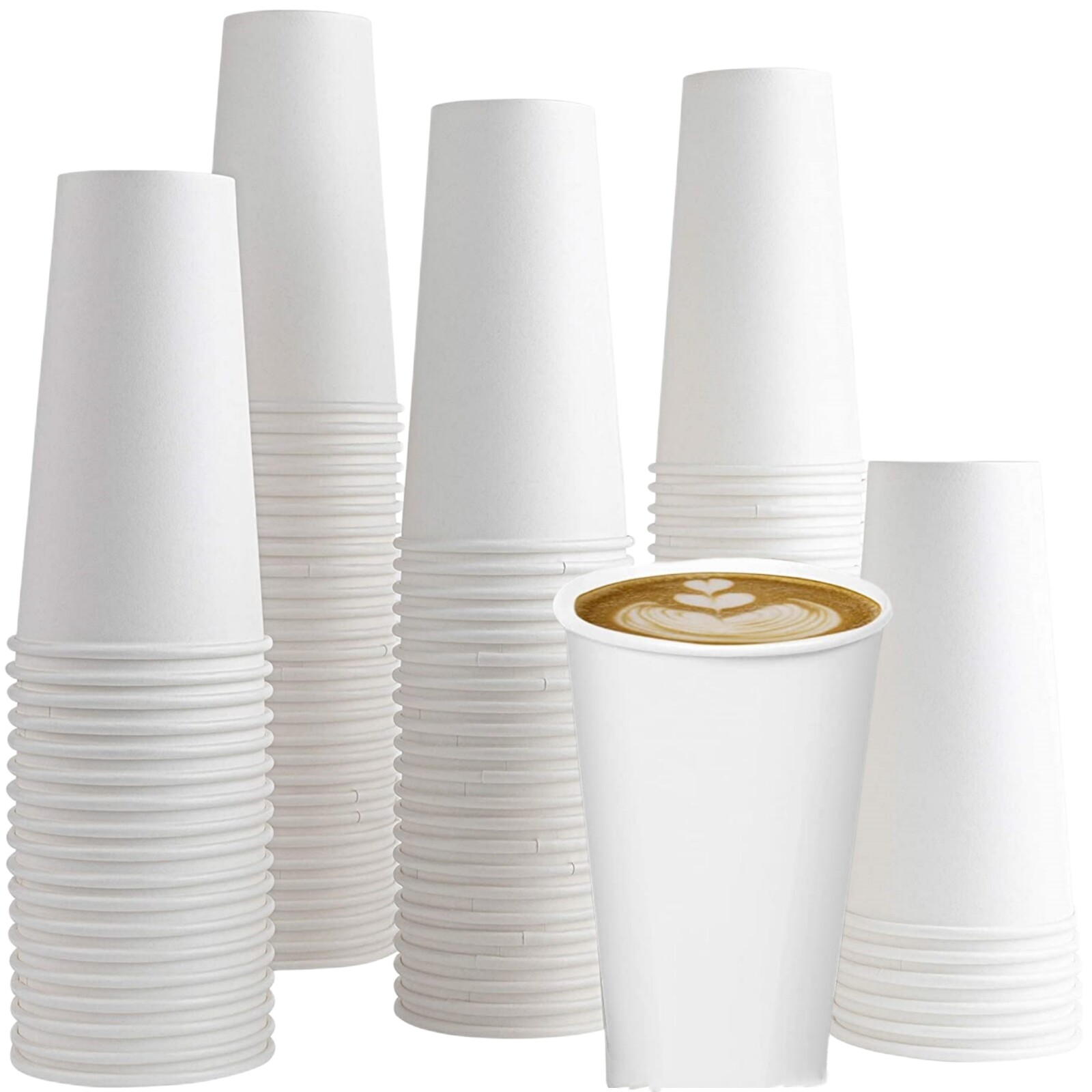 branded paper coffee cups Karat C-K516 16 oz Paper Hot Cup, Stock Print (Case of 1000)