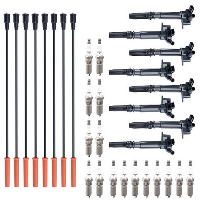 Ignition Coil Spark Plug Wire Kit UF631 UF639 for Ford F-150 6.2L 2010-2014