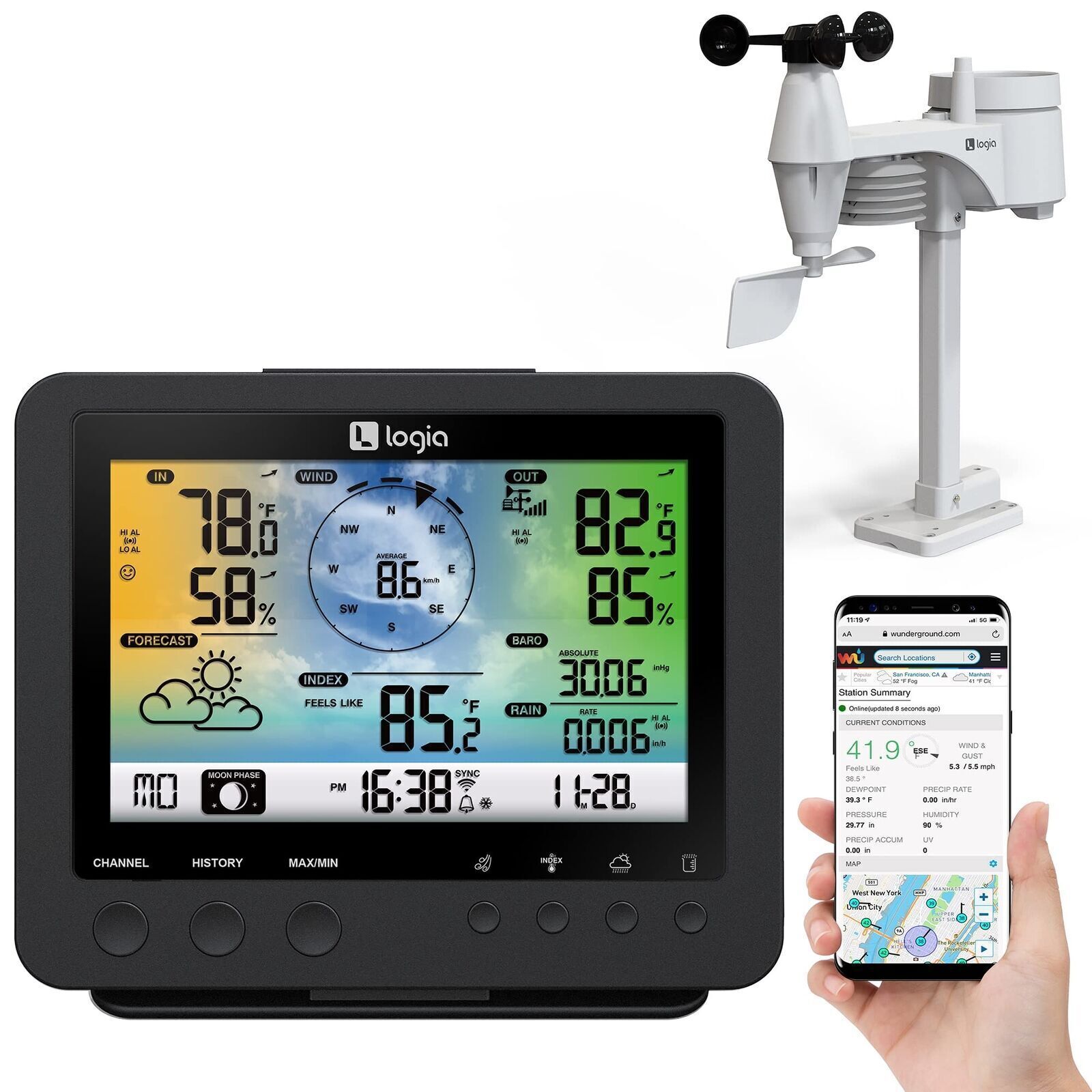 Remote Monitoring System Shows Temperature