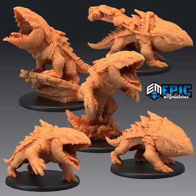 Bulette, Dungeons and Dragons Miniatures, Fantasy D&D Monster, Epic Miniatures