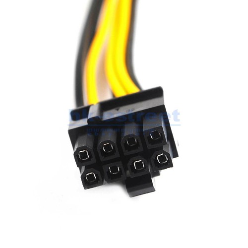 Dual 15Pin SATA Male to PCIe 8Pin GPU Video Graphics Card Power Adapter Cable