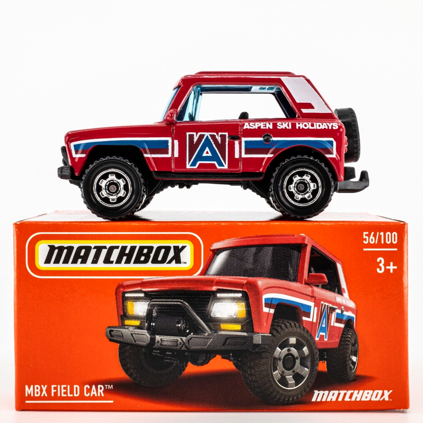 2024 Matchbox Power Grabs #56 MBX Field Car™ RED | ASPEN SKI