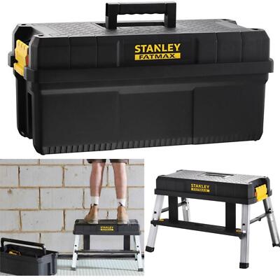 Stanley FMST81083-1 FatMax Step Stool Tool Box With 30 Kg Load Capacit –