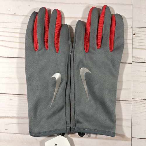 NIKE WOMAN'S Just Do It Relay Run Running Gloves HOT PINK GRAY SZ XS