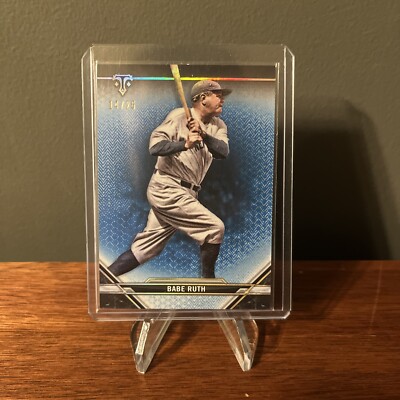 2021 Topps Triple Threads Blue /25 Babe Ruth #75 HOF New York Yankees