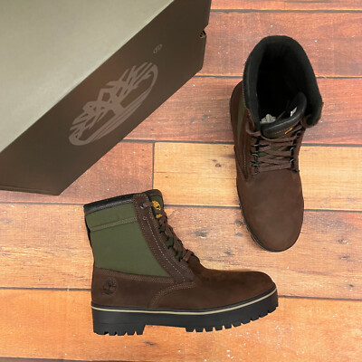 Timberland Men's Spruce Mountain 6 Inch Brown Warm Lined Snow Boots A2E8P