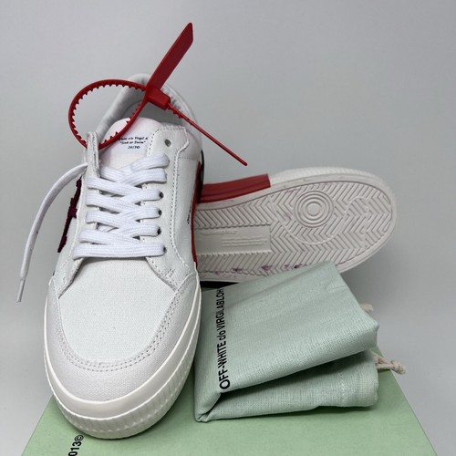Pre-owned Off-white Low Vulcanized Women's Sneakers Size 39 Eu / 9 Us White Violet