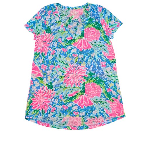 lilly❤︎‬ Lilly Pulitzer Etta V-Neck Top Shirt Floral Size XS | eBay