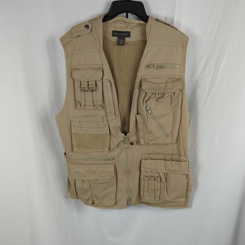 Banana Republic Vtg Safari Travel Photographer Vest Military