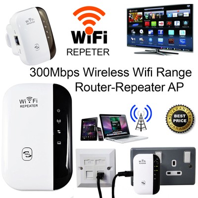 300Mbps 80211 WirelessN Wifi Repeater AP Router Signal Booster Range Extender