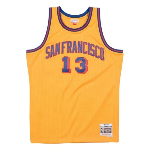 

MITCHELL - NESS ФУТБОЛКА NBA SWINGMAN GOLDEN STATE WARRIORS 62-63 WILT CHAMBERLAIN, Желтый