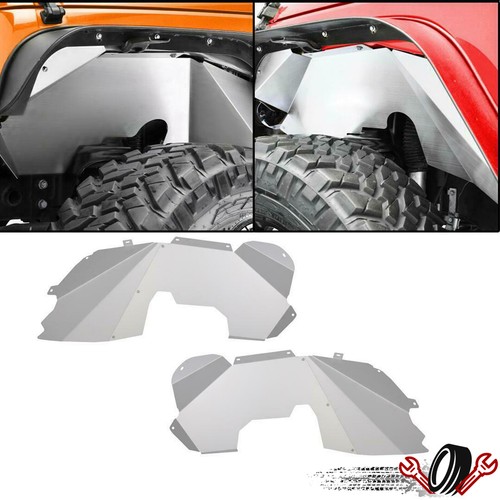 Для Jeep Wrangler JK JKU 2007-2018 комплект передних твердых алюминиевых внутренних подкрылков
