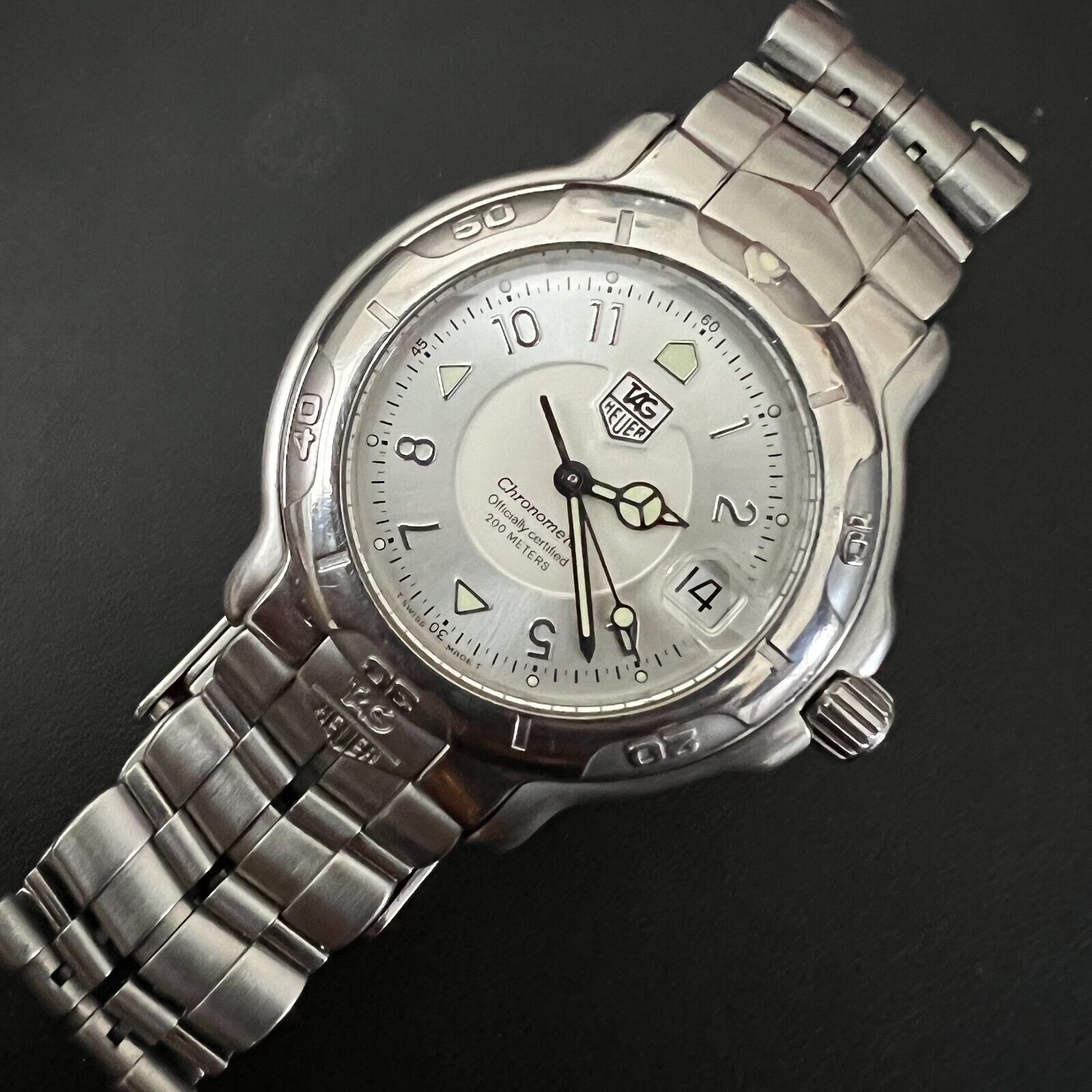 TAG Heuer 6000 WH5111-2 Automatic Silver Dial Date TAG Heuer 6000 WH5111-2 Automatic Silver Dial Date