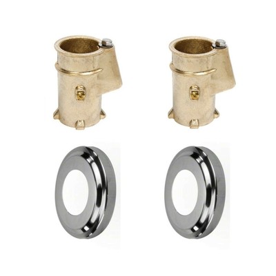 Anchor & Escutcheon Pool Rail Set, 4-Inch Anchor for 1.90-Inch Outer Diameter...