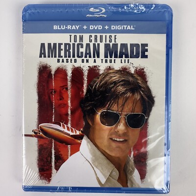 American Made 2017 Blu-ray + DVD + Digital Tom Cruise Domhnall Gleeson Sealed
