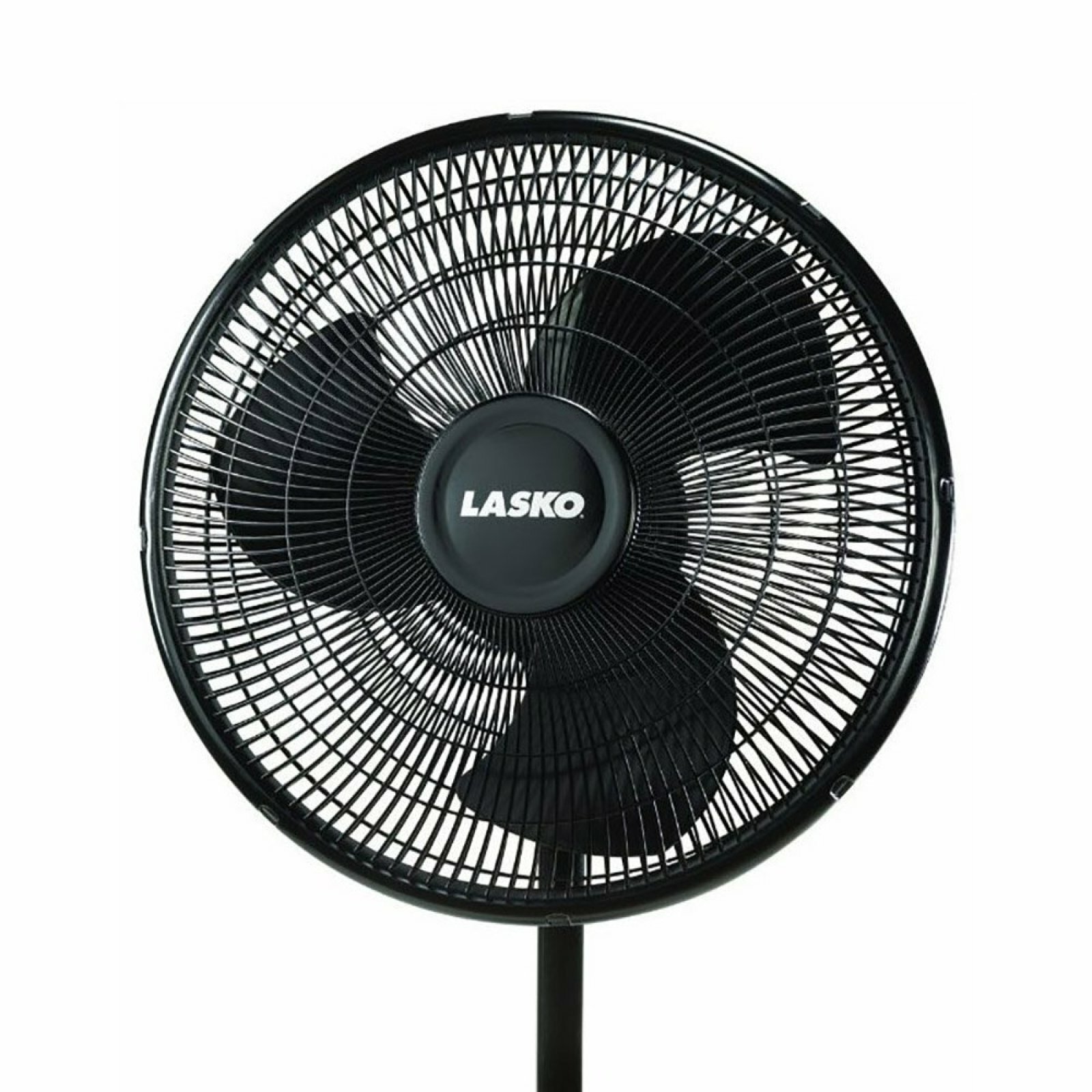 Lasko 16/" Oscillating Stand Fan Blk