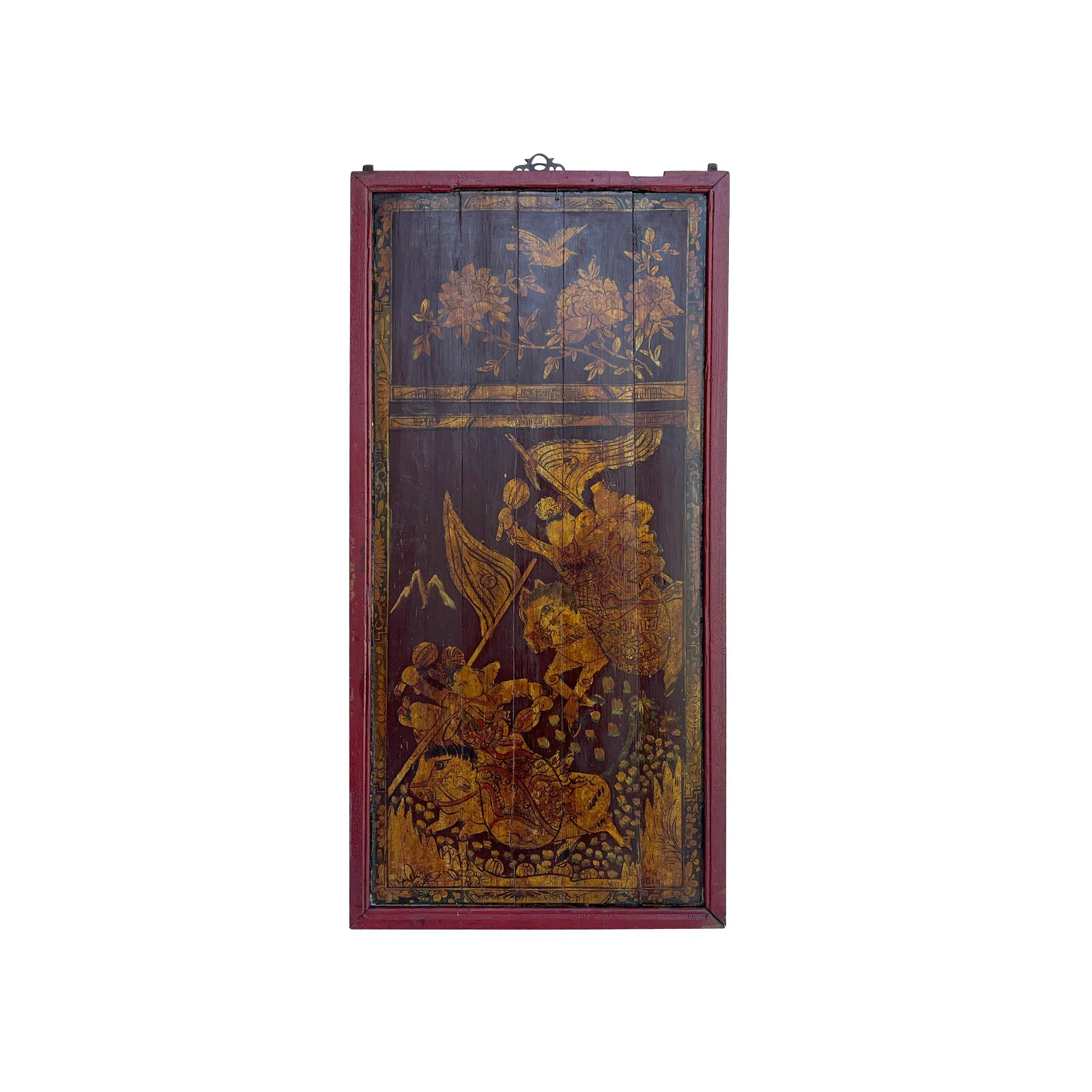Vintage Chinese Wood Copper Color Warriors Scenery Wall Plaque Panel ws3132S Vintage Chinese Wood Copper Color Warriors Scenery Wall Plaque Panel ws3132S