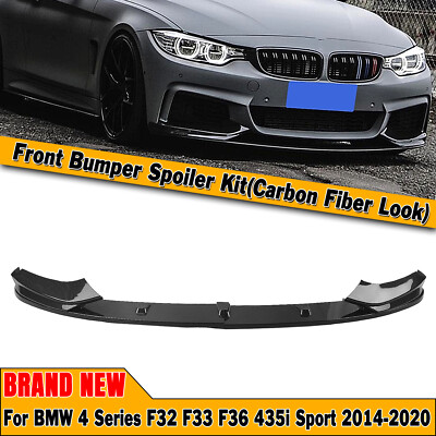 Front Lip Spoiler Carbon Fiber For 2014-20 2019 BMW F32 F33 F36 4 Series M Sport