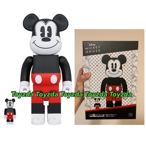 MEDICOM TOY - BE@RBRICK MICKEY MOUSE(R&W)100％400％ Medicom 2020 Disney Mickey Mouse Red & White 400% + 100% R&W