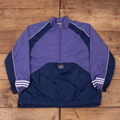 vintage purple adidas windbreaker