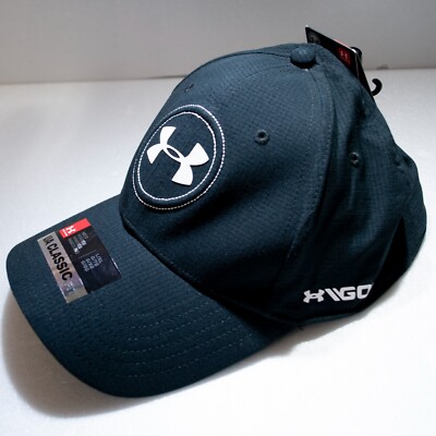 NEW Under Armour UA Fitted Golf Hat Men L / XL Black Jordan Spieth Classic Fit X