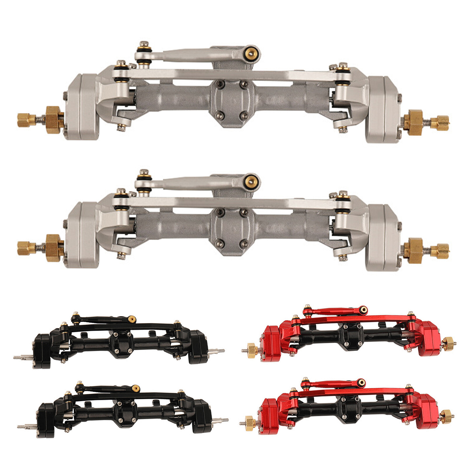 Metal Front Rear Portal Axle For 1/24 Axial SCX24 90081 C10 AXl00002 AX24 RC Car