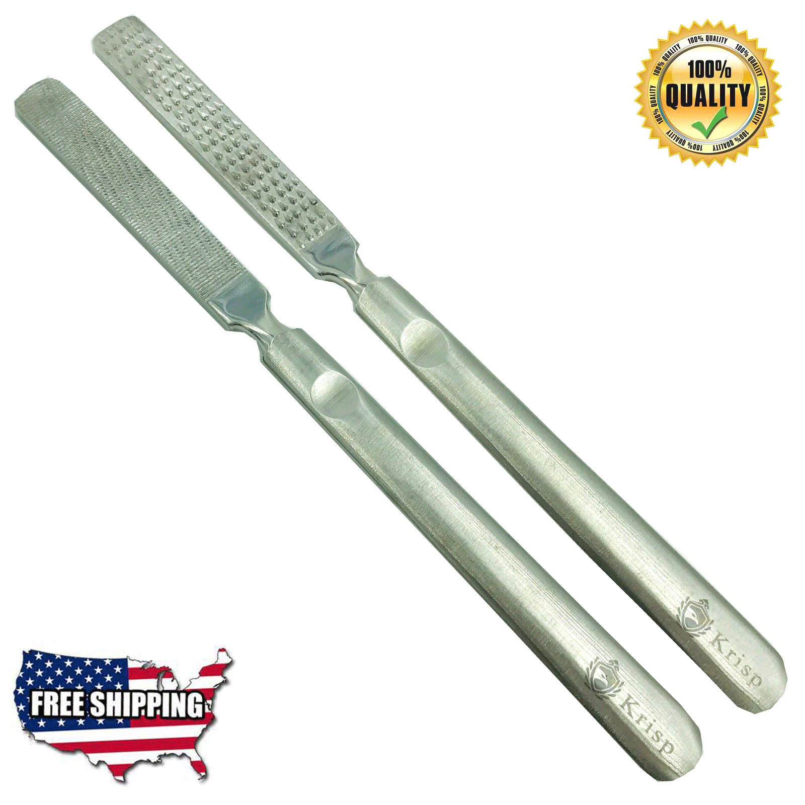 NEW HIGH QUALITY STAINLESS STEEL 7" LONG FOOT FILE RASP DUAL SIDED FOR DEAD SKIN