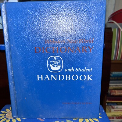 Websters New World Dictionary With Student Handbook Concise Edition 1973 F4