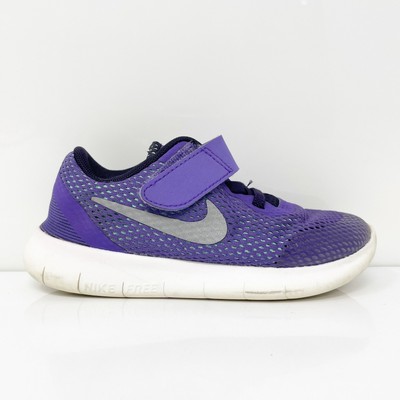 Кроссовки для бега Nike Boys Free Rn 834042-501 фиолетовые, размер 10C