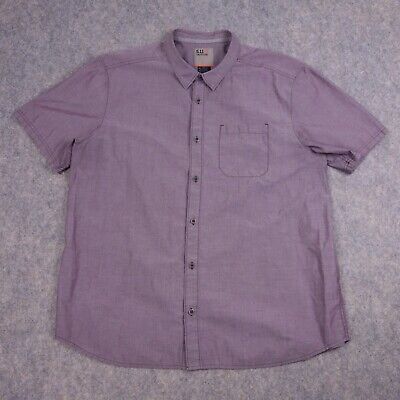 511 Tactical Button Up Shirt XL Maroon Red Button Snap Pocket Casual Mens