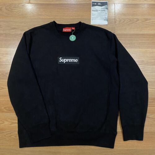 Supreme Box Logo Crewneck FW18 Sweatshirt StockX Black Bogo