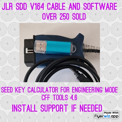 Jaguar Land Rover Range Rover Diagnostic SDD JLR PRO V165 FULL CHIP Cable