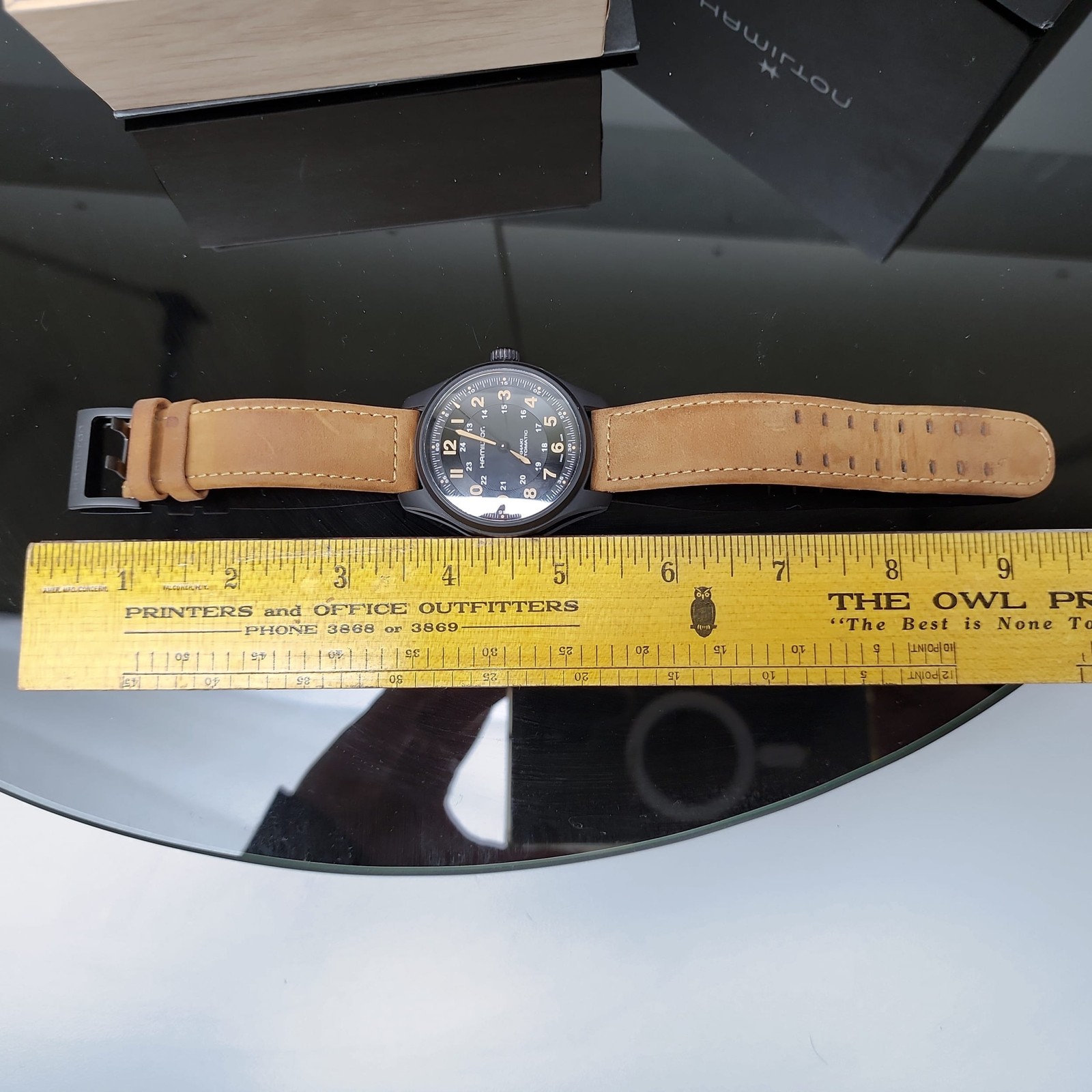 Hamilton Khaki Field H70665533 Automatic Men's Watch Black Dial MINT+Box⌚ - Picture 11 of 12