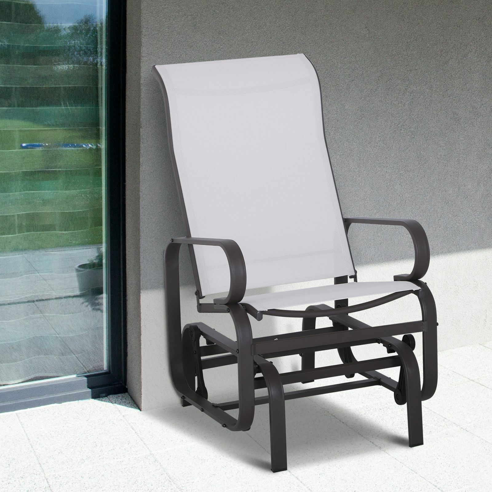 patio single glider chair