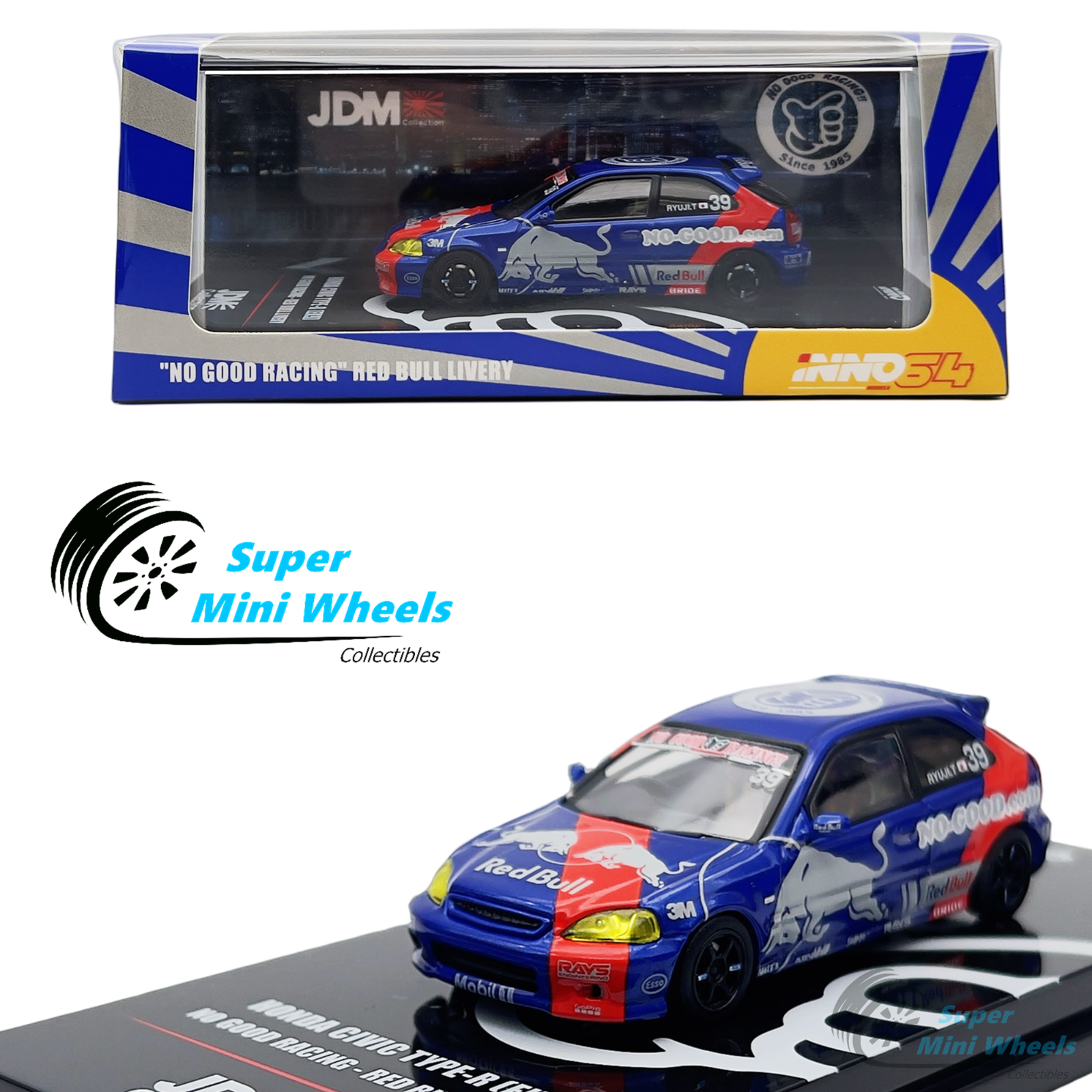 INNO64 1:64 Honda Civic Type-R EK9 JDM INNO64 1:64 Honda Civic Type-R EK9 JDM