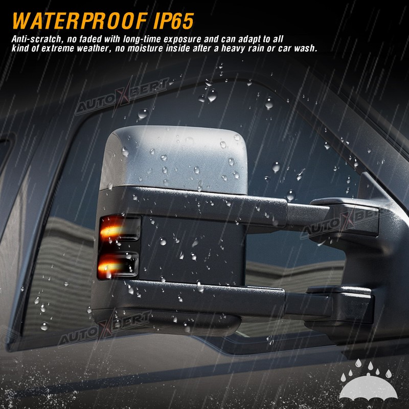 LED Side Mirror Marker Light Switchback For 08-16 Ford F250 F350 F450 Super Duty