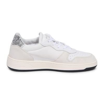 Pre-owned Date 9089az Sneaker Donna D.a.t.e. Court 2.0 Nylon Woman Shoes In Bianco