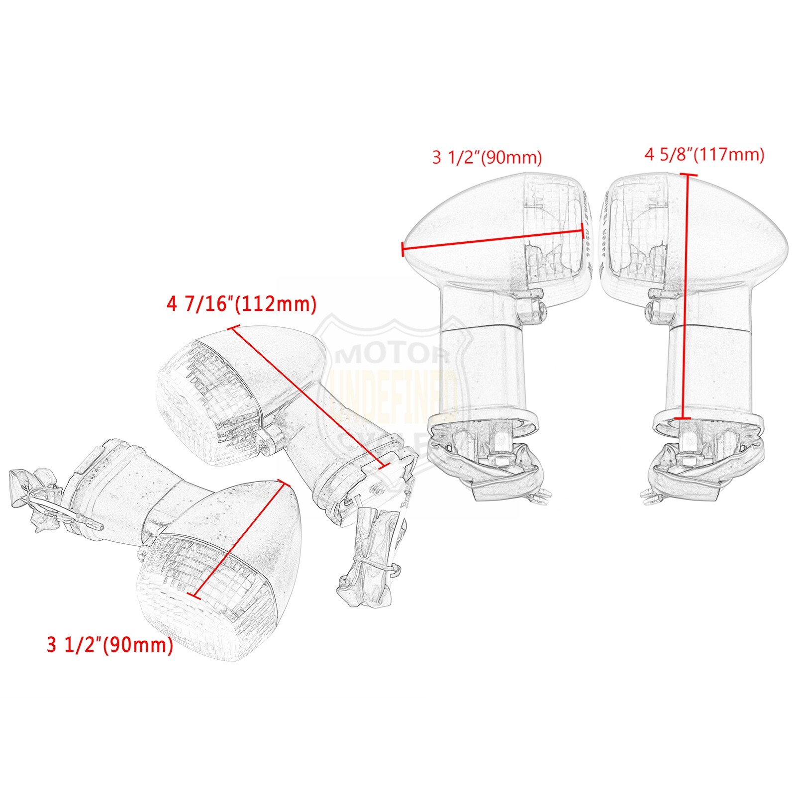 For Kawasaki Front Rear Turn Signals Indicator Light Ninja For Kawasaki Front Rear Turn Signals Indicator Light Ninja